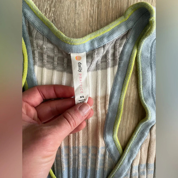 Daily Practice x Anthropologie Tuvalu Sweater Tank Dress Sky/Ciel - Size XS - Picture 4 of 7